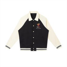 Load image into Gallery viewer, Contrast Raglan Sleeve Baseball Jacket